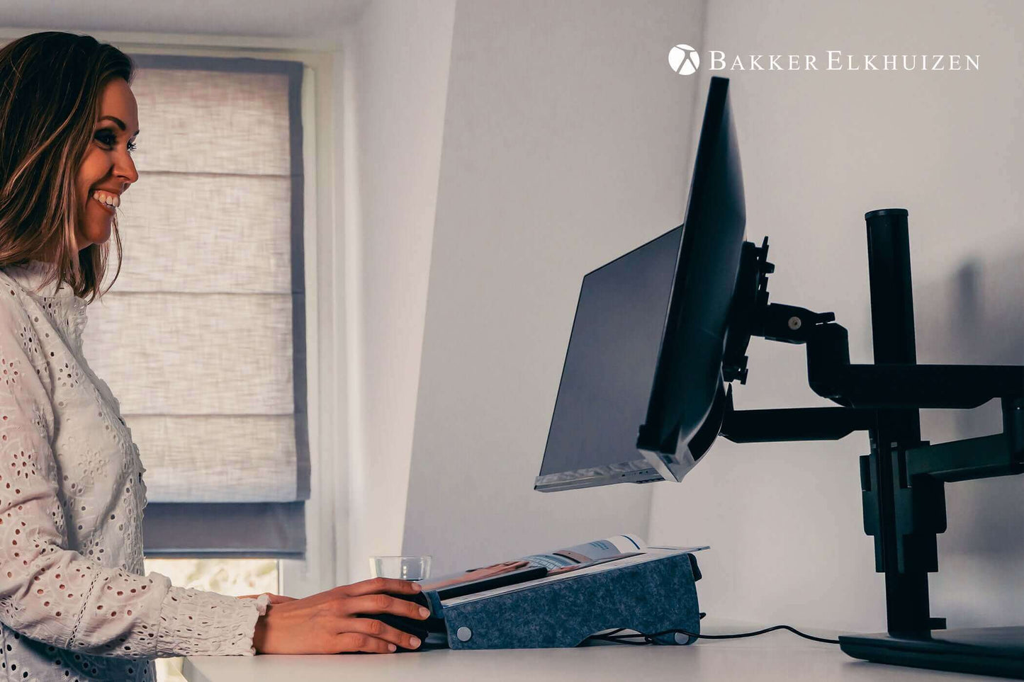 BakkerElkhuizen Monitorarm Filex Galaxy Modular Flex Dual - Bürowelten.eu