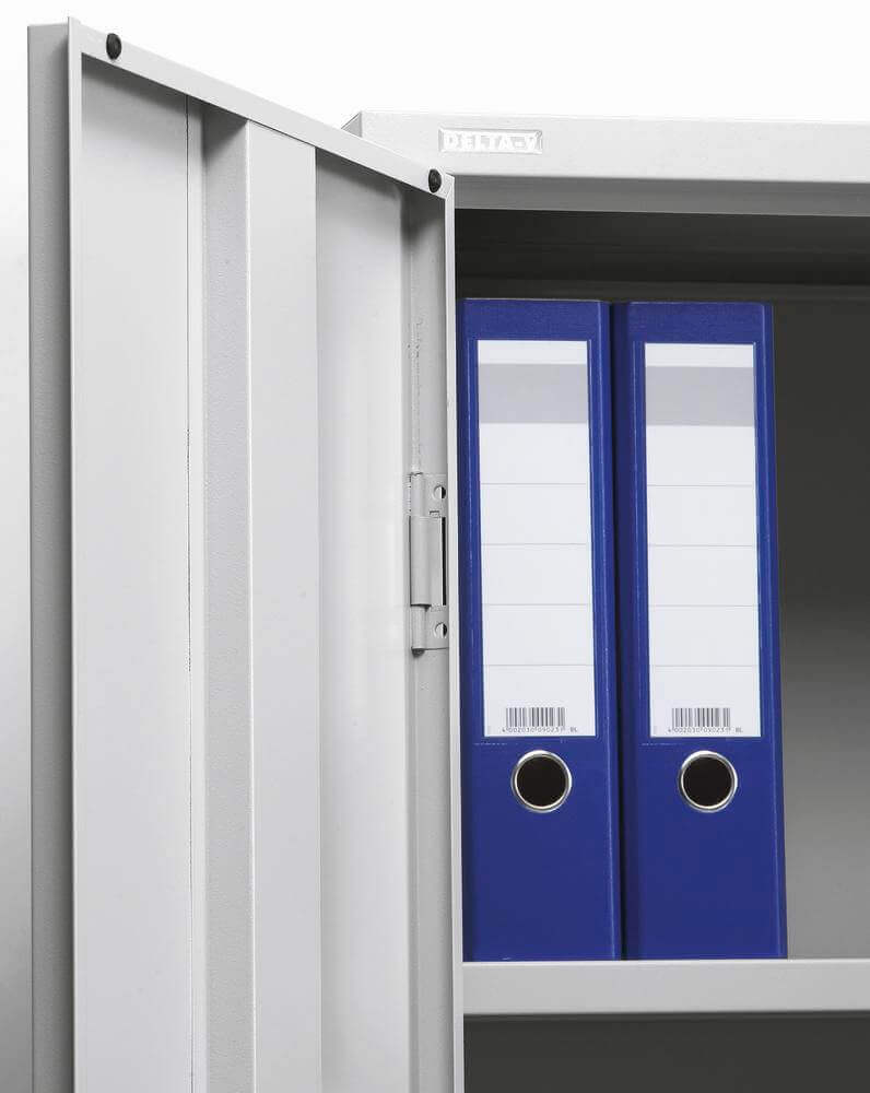 DESKIN Stahlschrank mit Flügeltüren - montiert - Bürowelten.eu