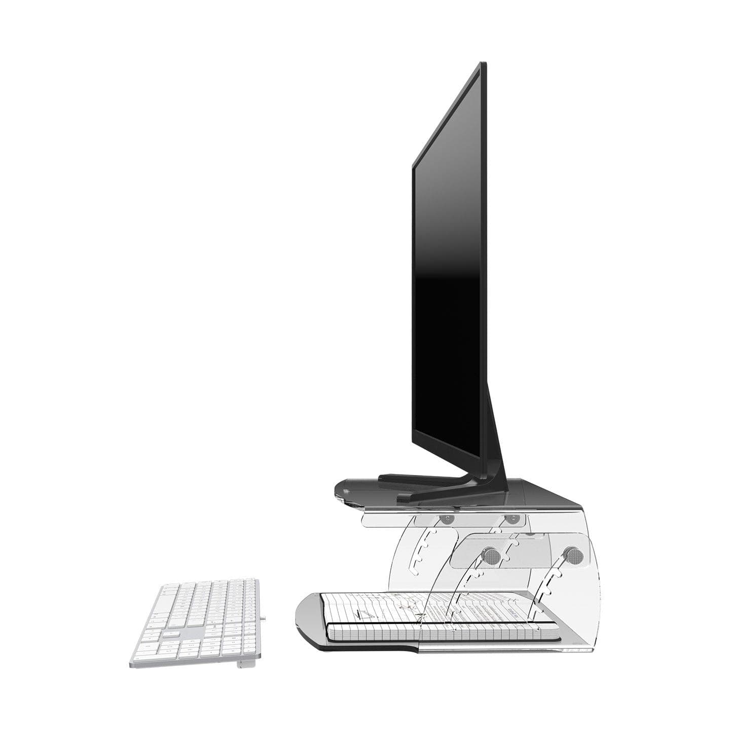 Dataflex Addit Monitorerhöhung - verstellbar 550 - Bürowelten.eu