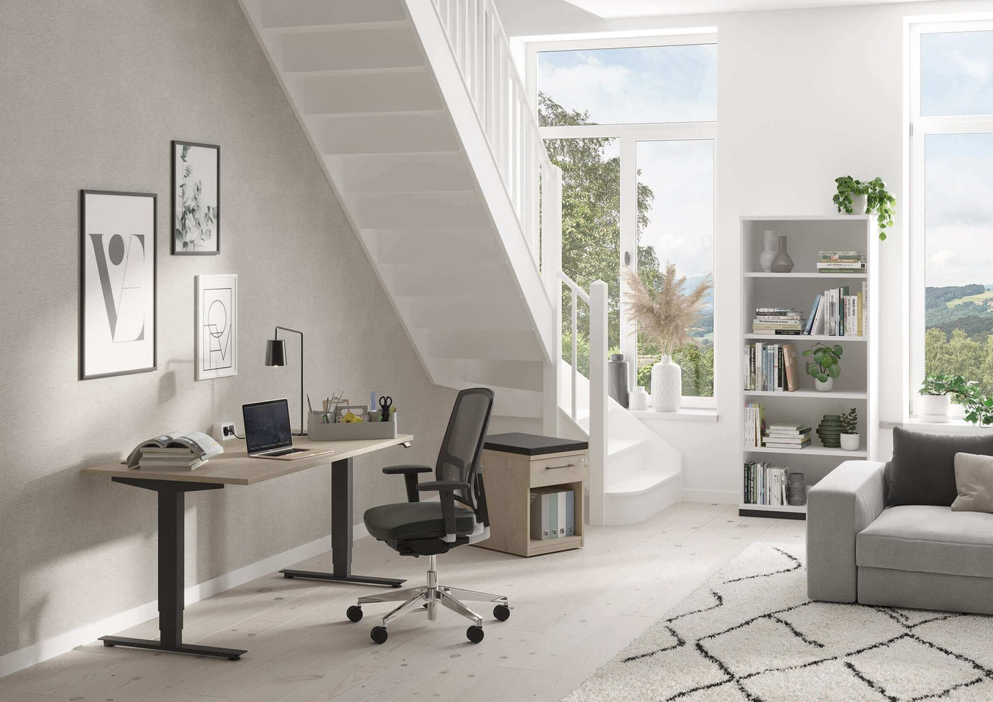 fm Büromöbel Move 2.0 Sitz-Stehtisch Fastline - Bürowelten.eu